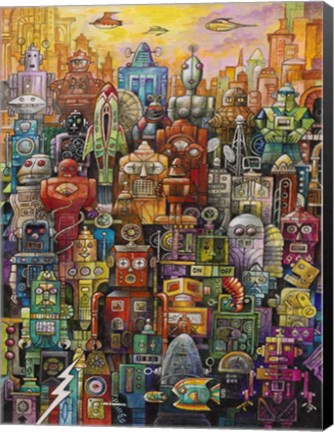 Framed Robo Dootles Print