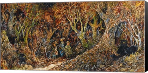 Framed Bear Hunters Print