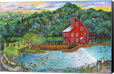 Framed Clinton Falls Print