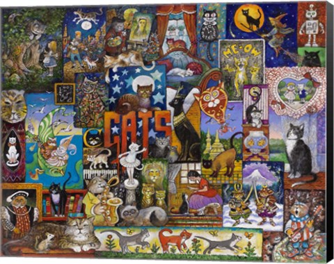 Framed Cats Print