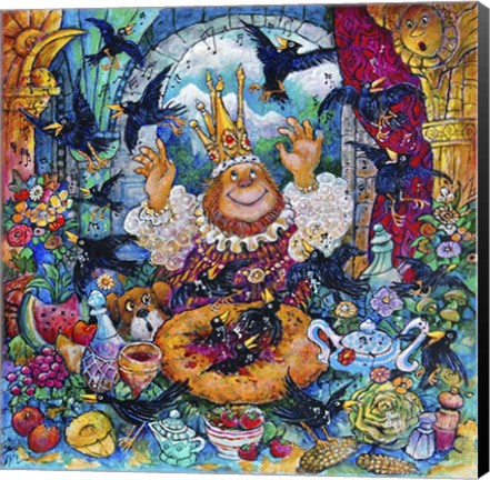 Framed Black Birds Print