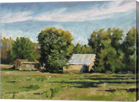 Framed Fall Farm Print