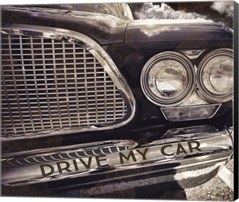 Framed Drive my Car Print