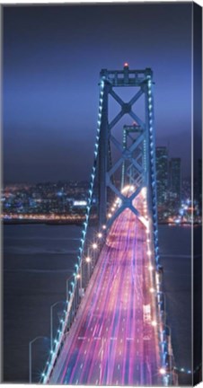 Framed Oakland Bridge 1 Color Print