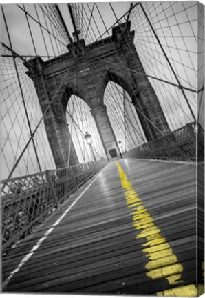Framed Brooklyn Bridge - Pop Print