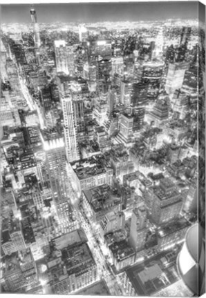 Framed Gotham City BW Print