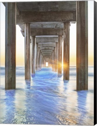 Framed Sea Door 2 Print