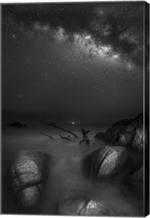 Framed Milky Way Huatulco 2 Print