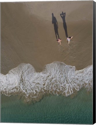 Framed Pareja Mar Print