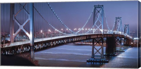 Framed Oakland Bridge 2 Color Print
