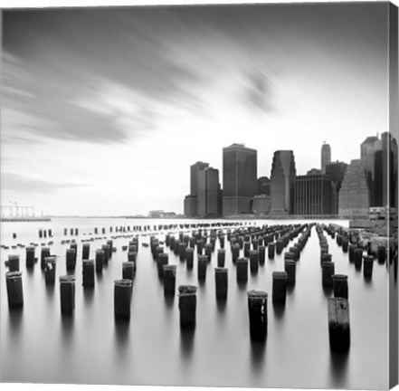 Framed Mahattan Skyline 2 Print
