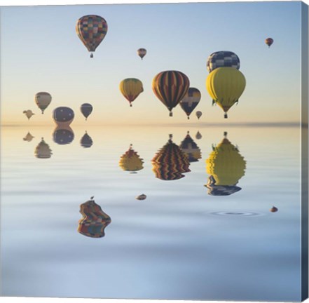 Framed Love is in Air V Print