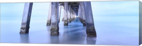 Framed Naples Pier Morning Print