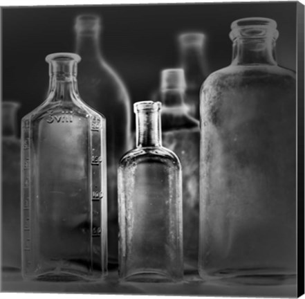 Framed 7 Botellas 3 INV Print