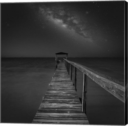 Framed Milky Way in Florida 2 Print