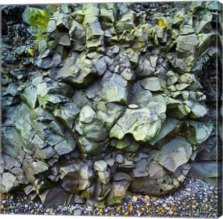 Framed Rocks Iceland 6 Print