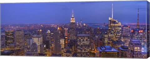 Framed Gotham City Pano Print