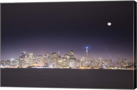 Framed San Fran And Moon Print