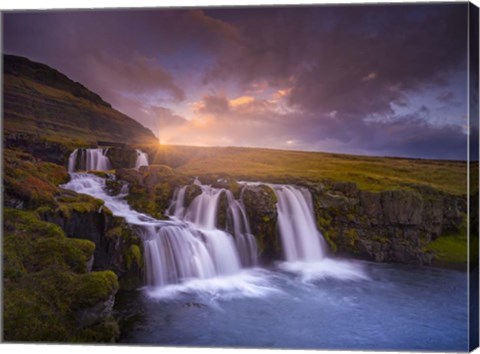 Framed Snaefellnesfall Sunset Print