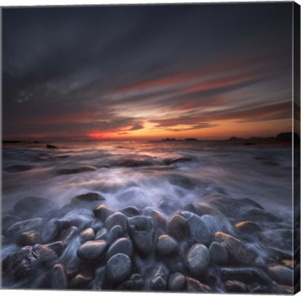 Framed Atardecer en Ixtapa 1 F Print