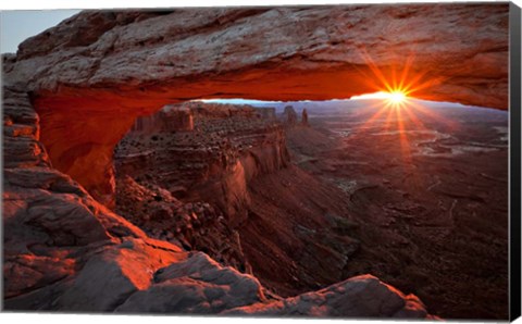 Framed Mesa Arch Sunrise Print