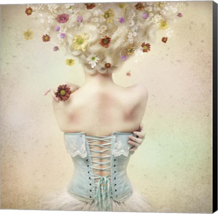 Framed Girl of the Flower Garden Print