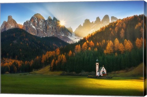 Framed Santa Maddalena Print