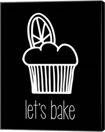 Framed Let&#39;s Bake - Dessert IV Black Print