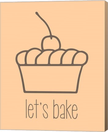 Framed Let&#39;s Bake - Dessert I Creme Print