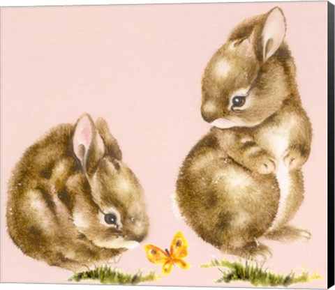 Framed Bunnies Print