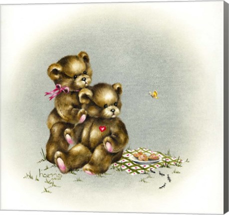 Framed Teddy Bear&#39;s Picnic I Print