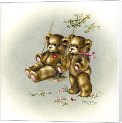 Framed Teddy Bear&#39;s Picnic  II Print