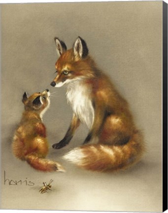 Framed Little Fox Lost Print