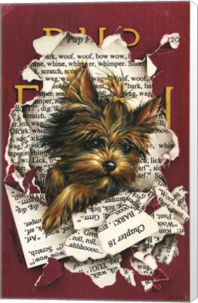 Framed Pup Fiction Print