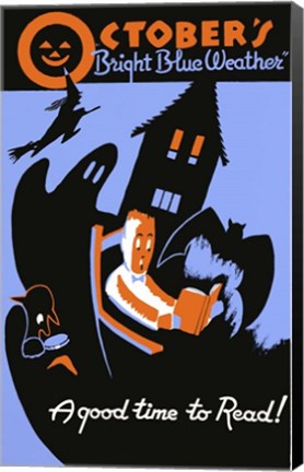 Framed October's Bright Blue Weather Print