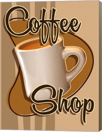 Framed Coffee Shop Print