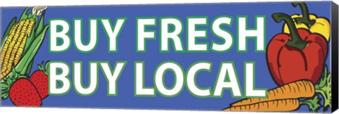 Framed Buy Local Print