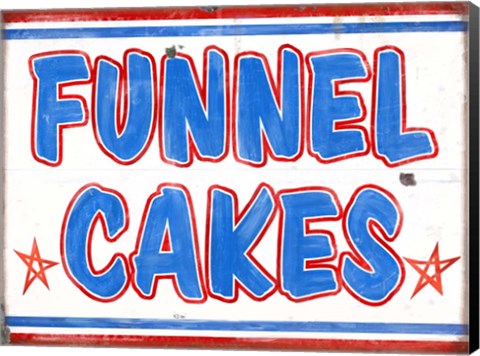 Framed Funnel Cakes Rectangle Print