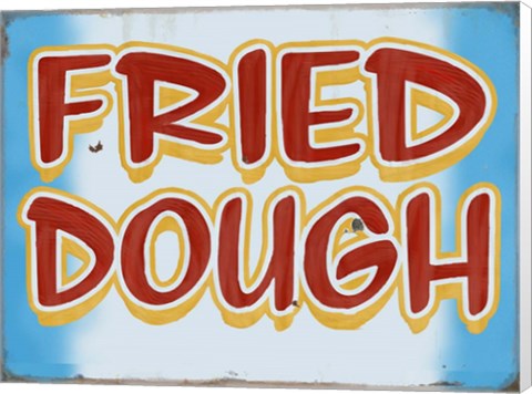 Framed Fried Dough Distressed Print