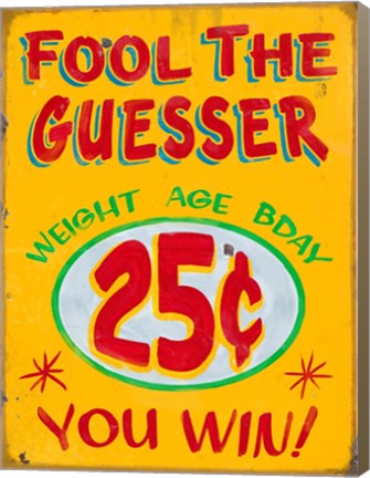 Framed Fool The Guesser Distressed Print