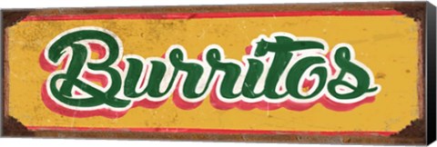 Framed Brurritos Gold Print