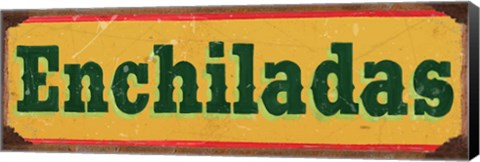 Framed Enchiladas Gold Print