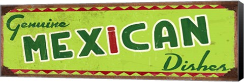 Framed Genuine Mexican Lime Print