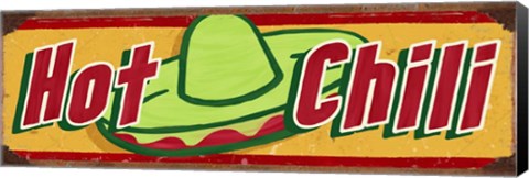Framed Hot Chili Gold Print