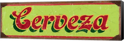 Framed Cervesa Lime Print