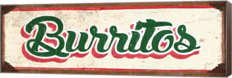 Framed Brurritos Cream Print