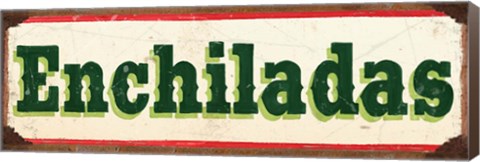 Framed Enchiladas Cream Print