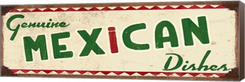 Framed Genuine Mexican Cream Print