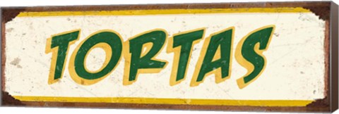 Framed Tortas Cream Print