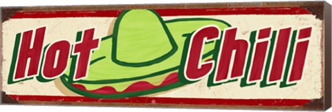 Framed Hot Chili Cream Print